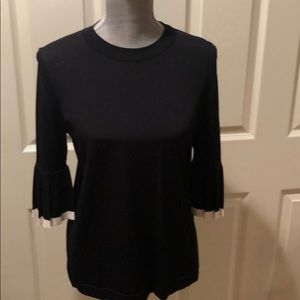 COS Navy blue crew neck top